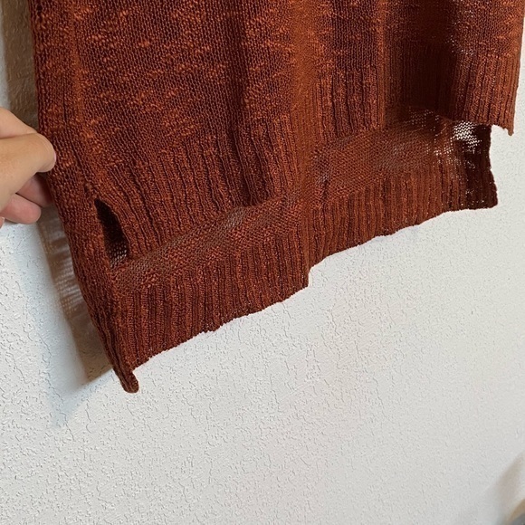 Grace & Lace Sheer Rust Sleeveless Top - Picture 3 of 6